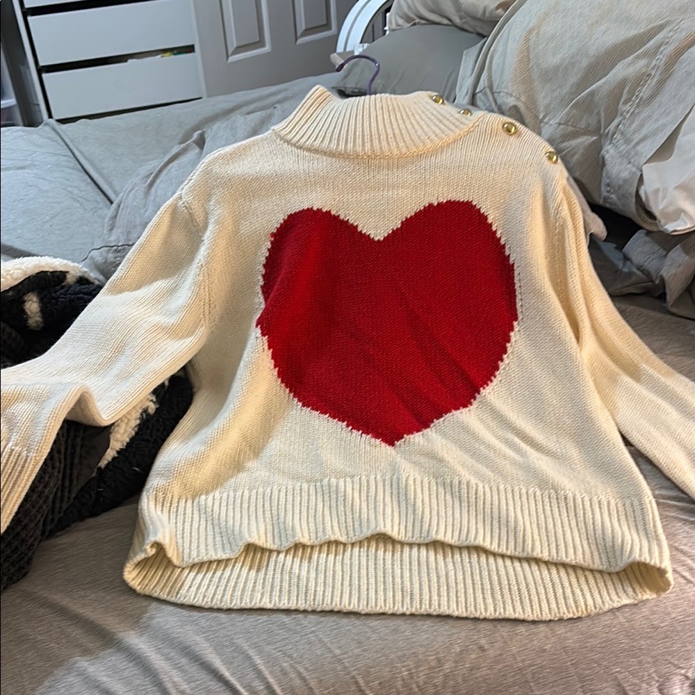 Kate Spade Heart Sweater Turtleneck